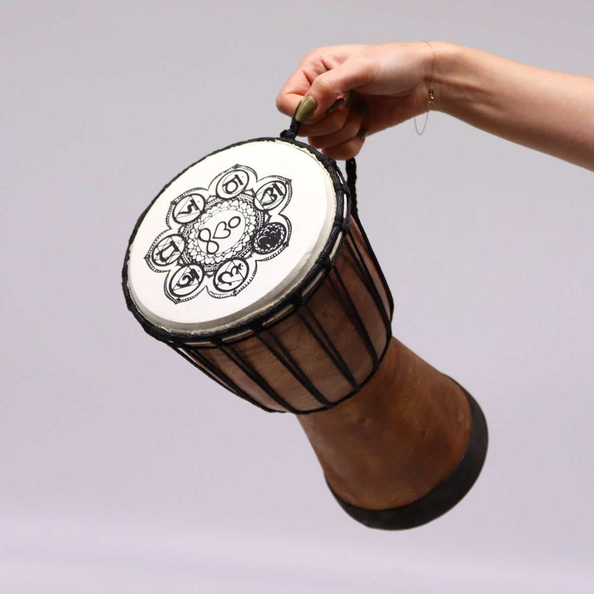 Chakra Wide Top Djembe Drum - 17cm product image 5