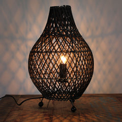 Rattan Table Lamps - Dark Brown product image 7