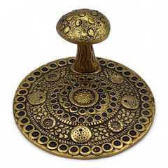 Mushroom Plate - Brass Effect - Incense Holder product image