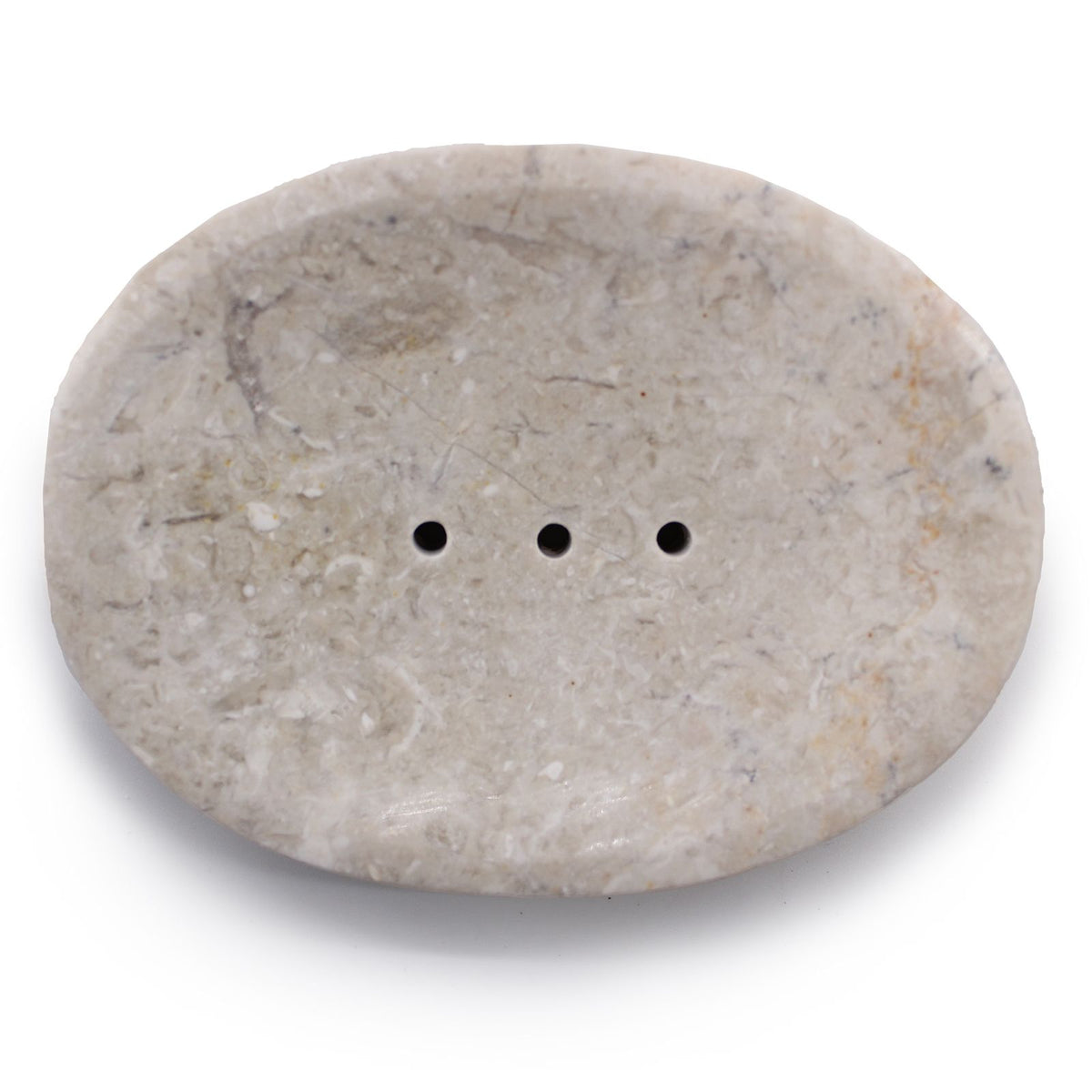 Classic Oval Cream Marble Soap Dish product image