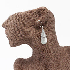 Shell & Silver Earrings - Three Hearts - MOP product image 2