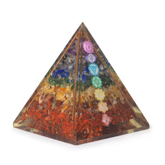 Med Organite Pryamids 7x6cm - Copper Bars - 7 Charkra Chips product image 3