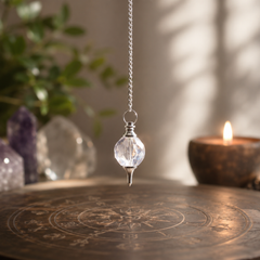 Facted Gemstone Pendulum - Rock Quartz product image 2