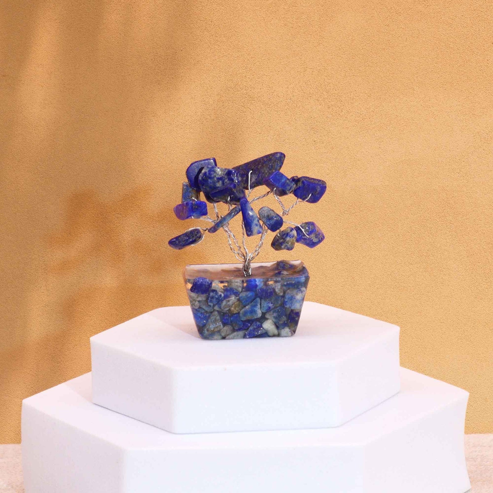 Mini Gemstone Tree On Orgonite Base - Sodalite (15 stones) product image
