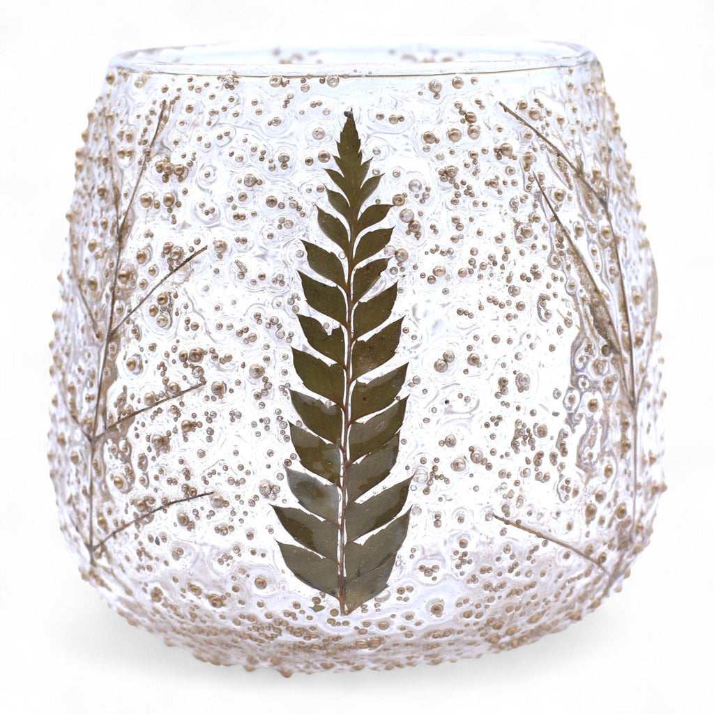 Natural Floral Glass - Straight Candle Holder - Pino - (10x9cm) product image 2