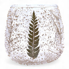 Natural Floral Glass - Straight Candle Holder - Pino - (10x9cm) product image 2