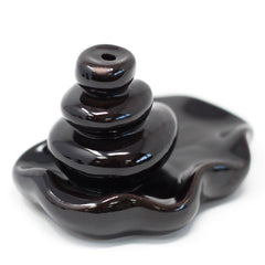 Back Flow Incense Burner - Large Pebbles into Pool product image 2