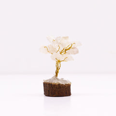 Mini Gemstone Tree On Wood Base - Rock Quartz (15 stones) product image 3