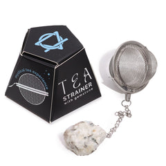Raw Crystal Gemstone Tea Strainer - Rainbow Moonstone product image
