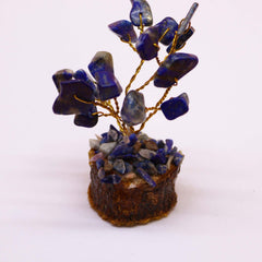 Mini Gemstone Tree On Wood Base - Sodalite (15 stones) product image 2