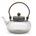 Glass Infuser Teapot - Charcoal Ribbed Pearl - 950ml product image