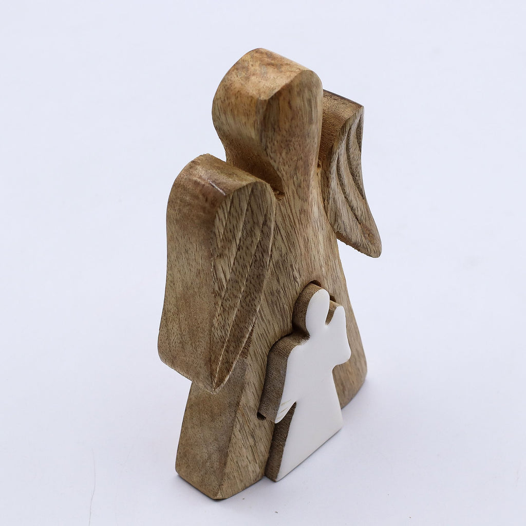 Mango Wood Angel in Angel - White Enamel product image 2