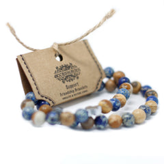 Set of 2 Gemstones Friendship Bracelets - Peace - Picasso Jasper & White Howlite product image 12
