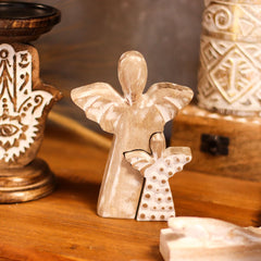 Mango Wood Angel in Angel - Whitewash product image 8