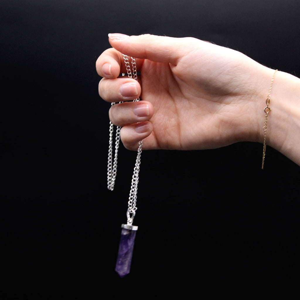 Gemstone Classic Point Pendant - Black Agate product image 6