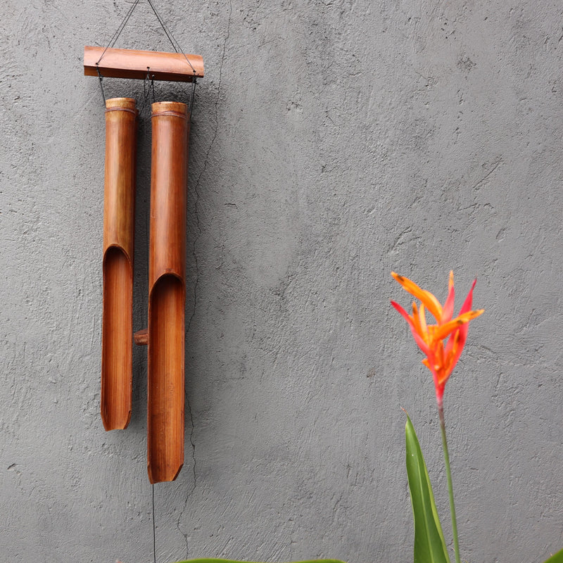 Bamboo Windchime - Natural finish - 4 Big Tubes product image