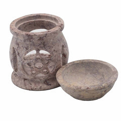 Small Soapstone Oil Burner 8cm - Three Moon Pentagon product image 4