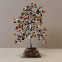 Gemstone Tree with Organite Base - 320 Stone - Multi product image