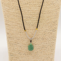 Cord Necklace Gemstone Pendant - Jade Turtle product image 2