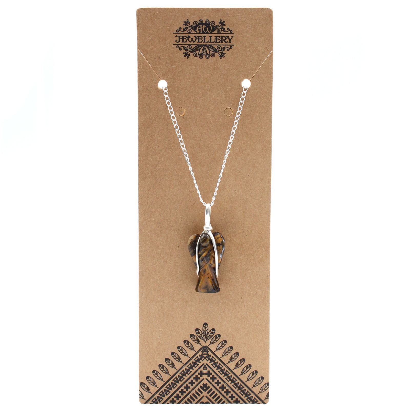 Gemstone Guardian Angel Pendant - Tiger Eye product image
