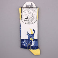 Hop Hare Bamboo Socks S/M - Midnight Cat product image 4