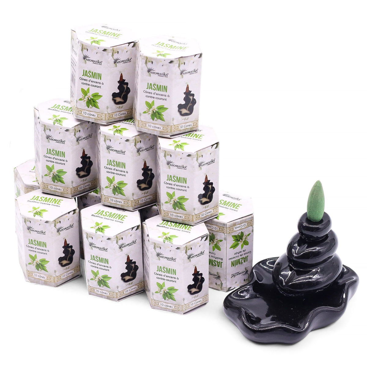 Pack of 10 Masala Backflow Incense - Jasmine product image 4