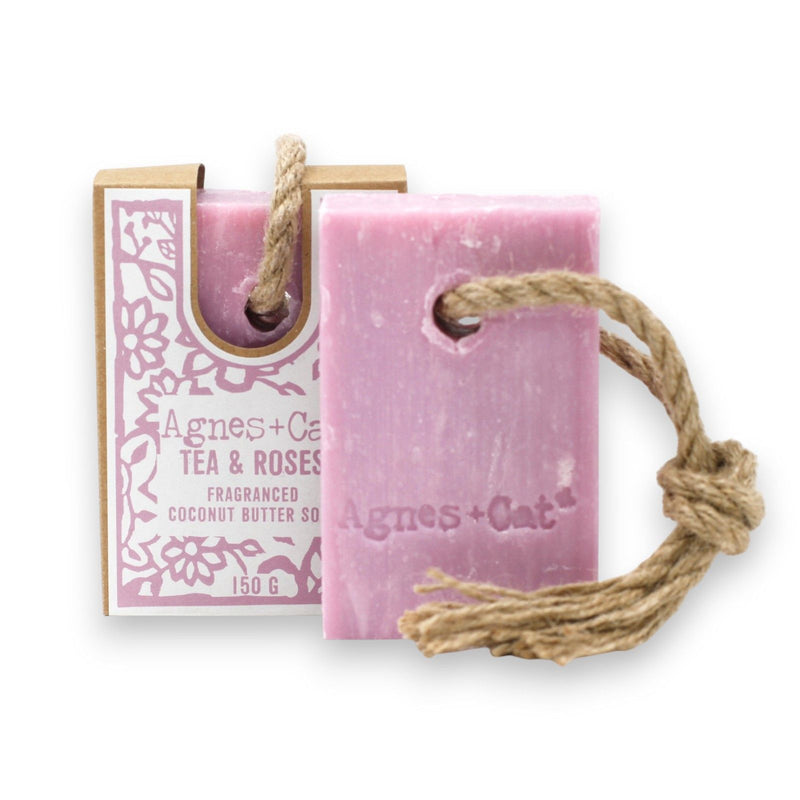 Agnes + Cat Soap On A Rope - Tea & Roses product image