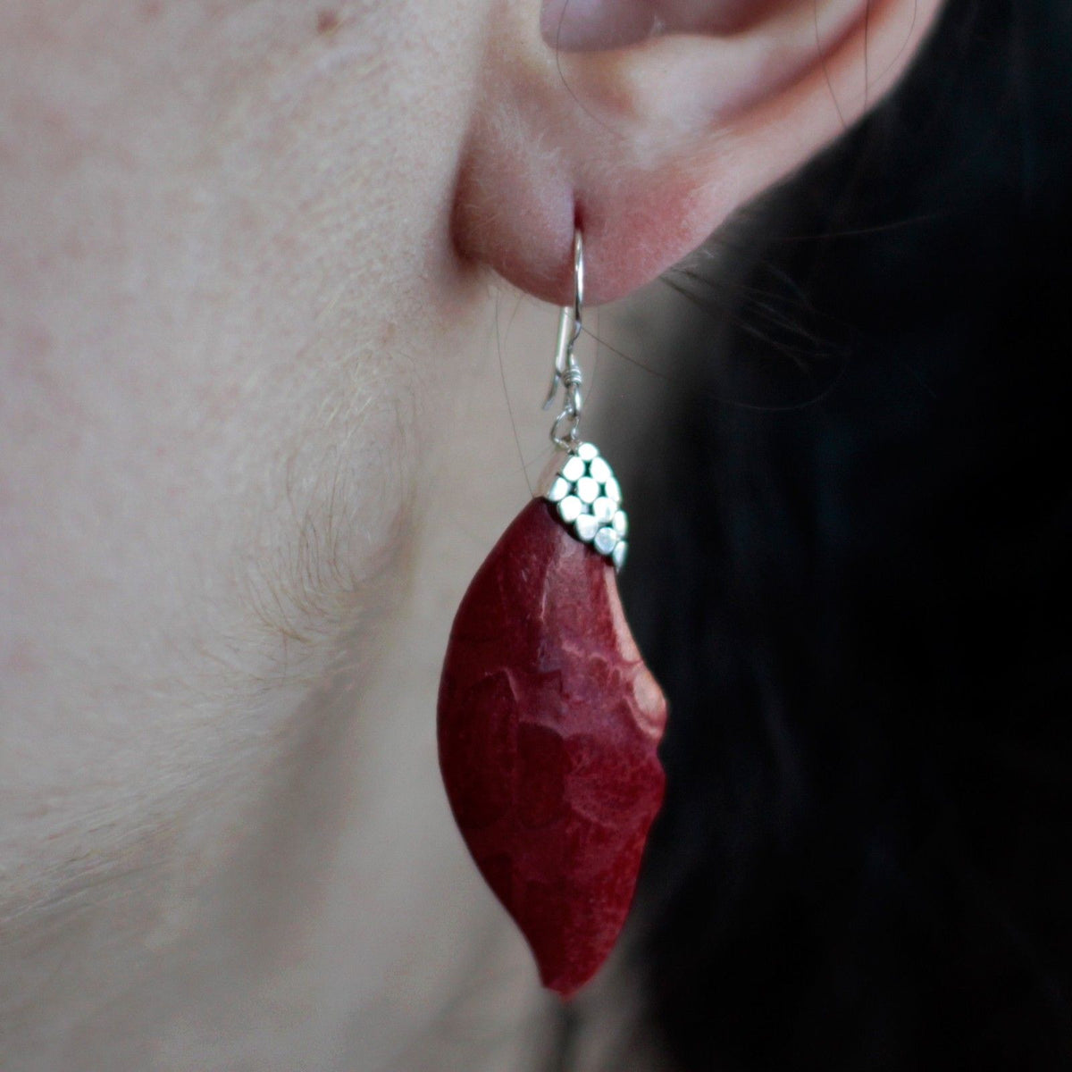 925 Silver Earrings - Leaf Drop product image 2