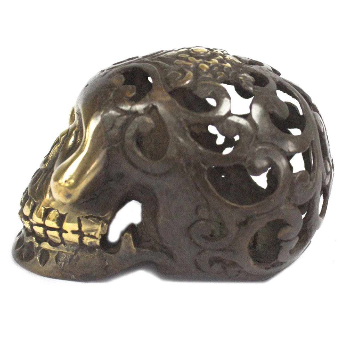 Vintage Brass Skull - Lrg product image 5