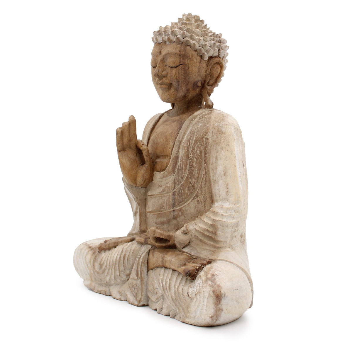 Buddha Statue Whitewash - 30cm Teaching Transmission product image 3