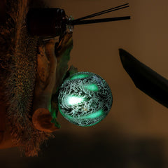 DriftGlow Lamp Emerald Crackle Shade product image