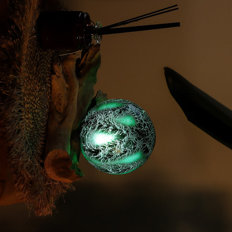 DriftGlow Lamp Emerald Crackle Shade product image
