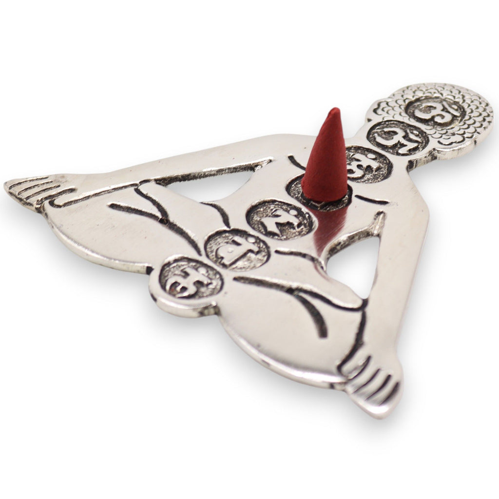 Polished Aluminum Seven Chakra Yoga Incense Holder product image 3