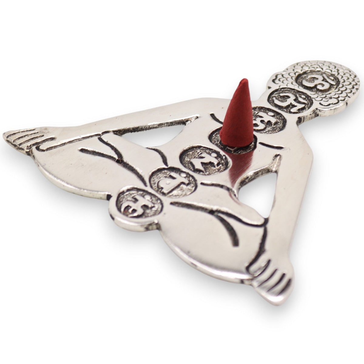Polished Aluminum Seven Chakra Yoga Incense Holder product image 3