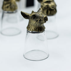 Gift Set of 12 Bottom Up Shot Glasses (25ml) - Forest & Mystical Creatures - Antique Bronze product image 7