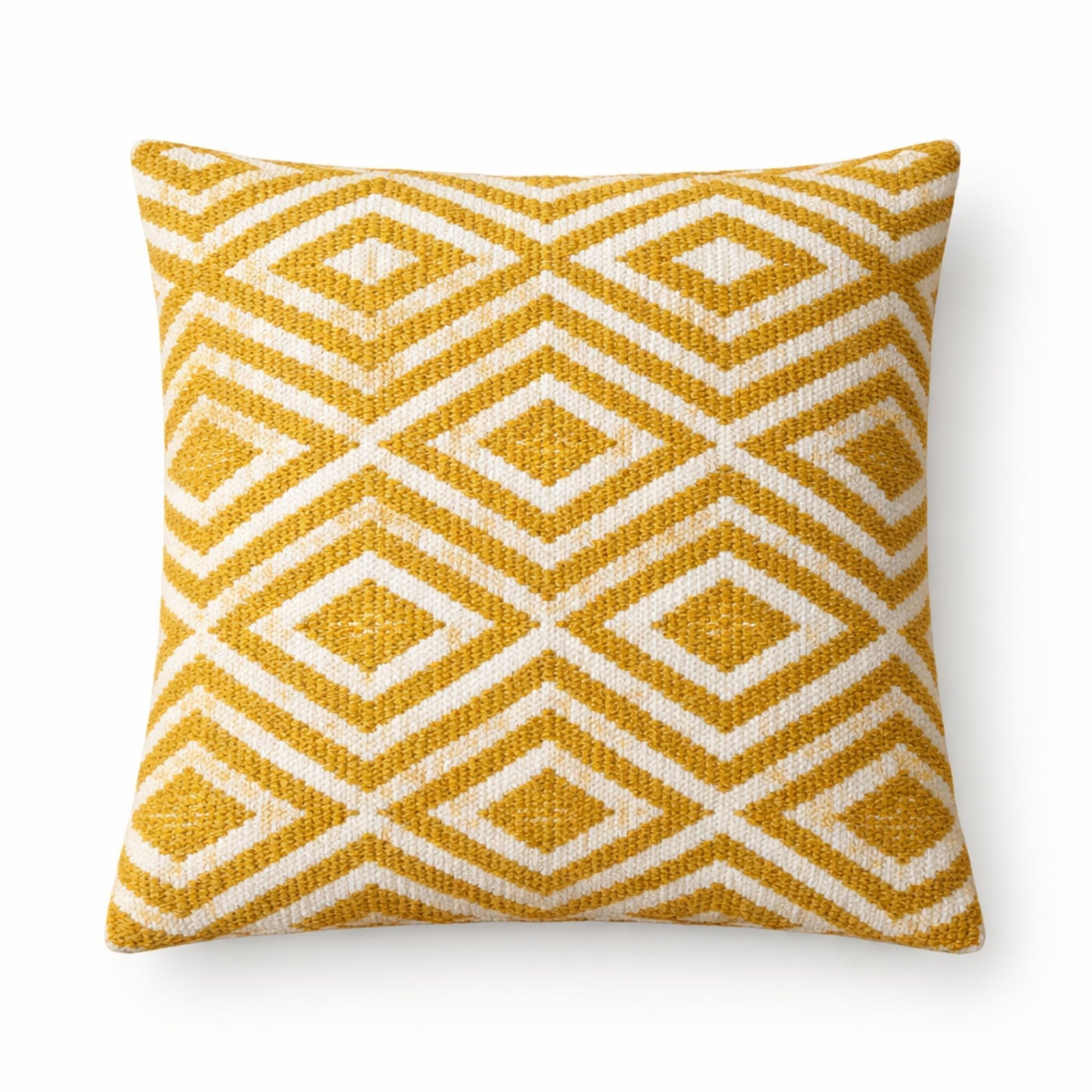 Classic Cushion Cover - Mustard Diamonds - 45x45cm product image