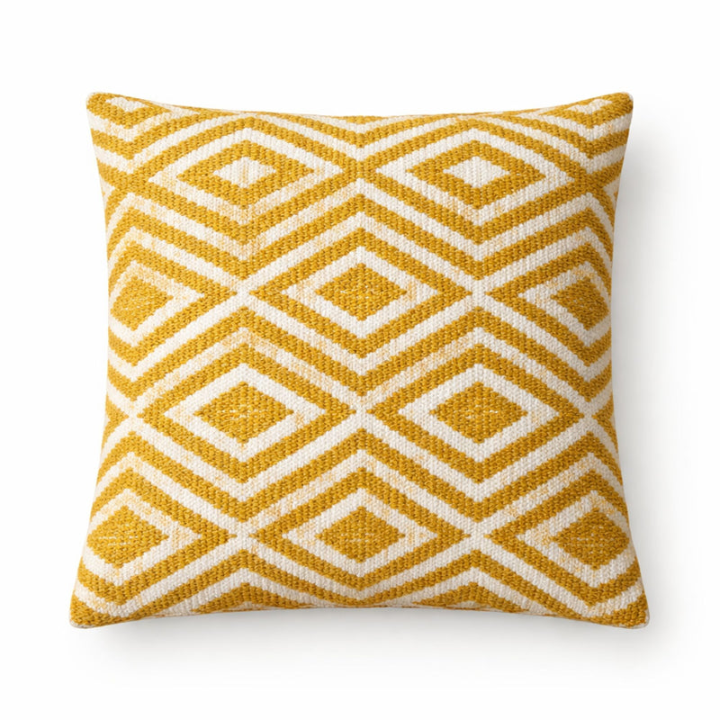 Classic Cushion Cover - Mustard Diamonds - 45x45cm product image