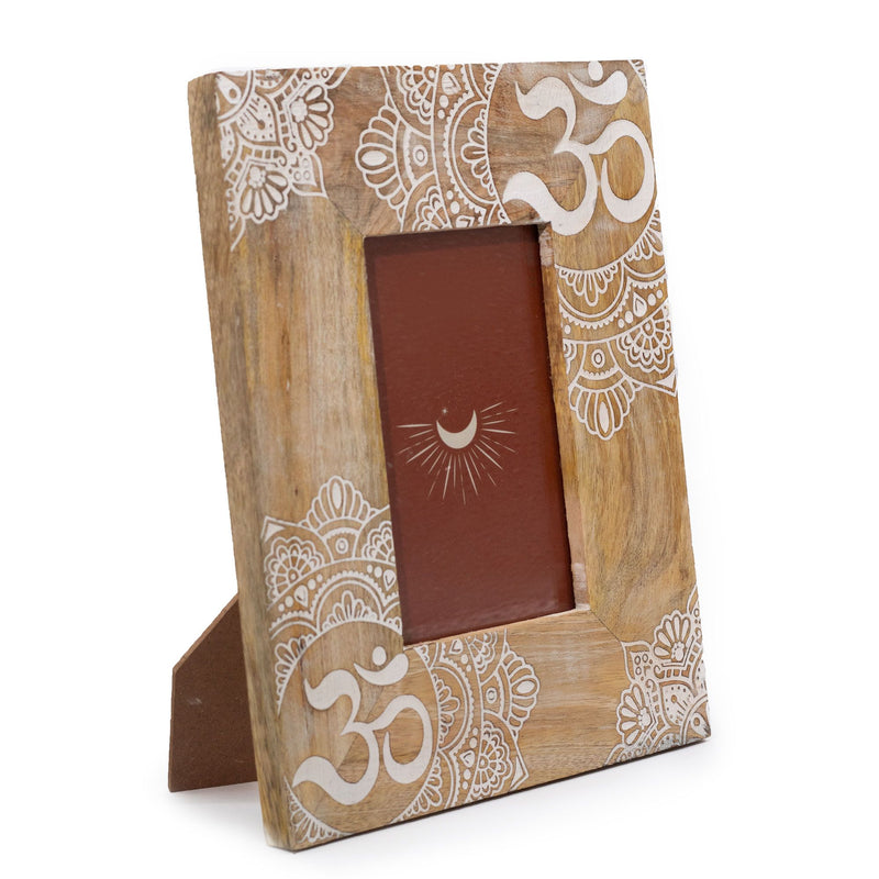 Med Mango Wood Picture Framel (for 10x15cm) 26x20x2cm - Mandala - White product image