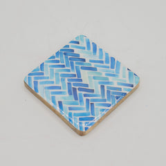 Set of 4 Square Coasters - Blue Stripes product image 5
