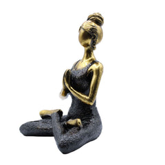 Yoga Lady Figure - Bronze & Black 24cm product image 2