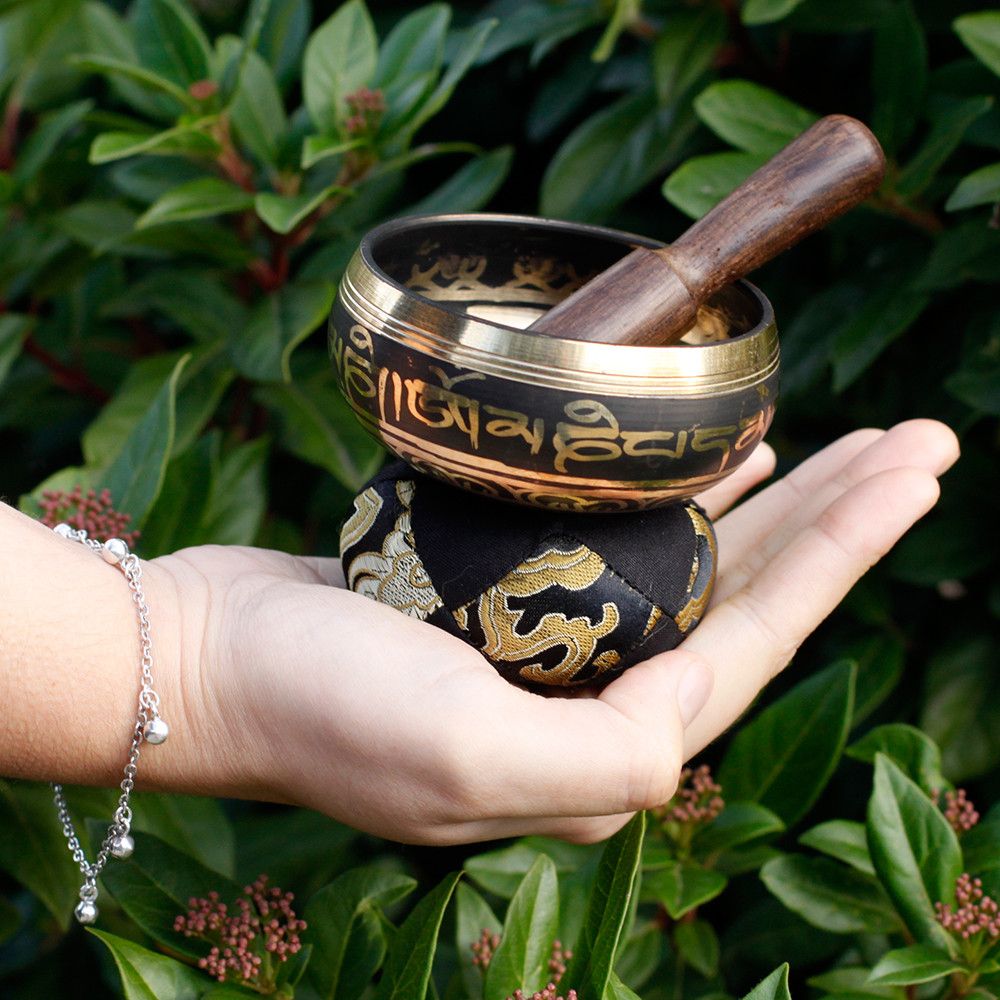 Mini Singing Bowl Gift Set - Black product image 3