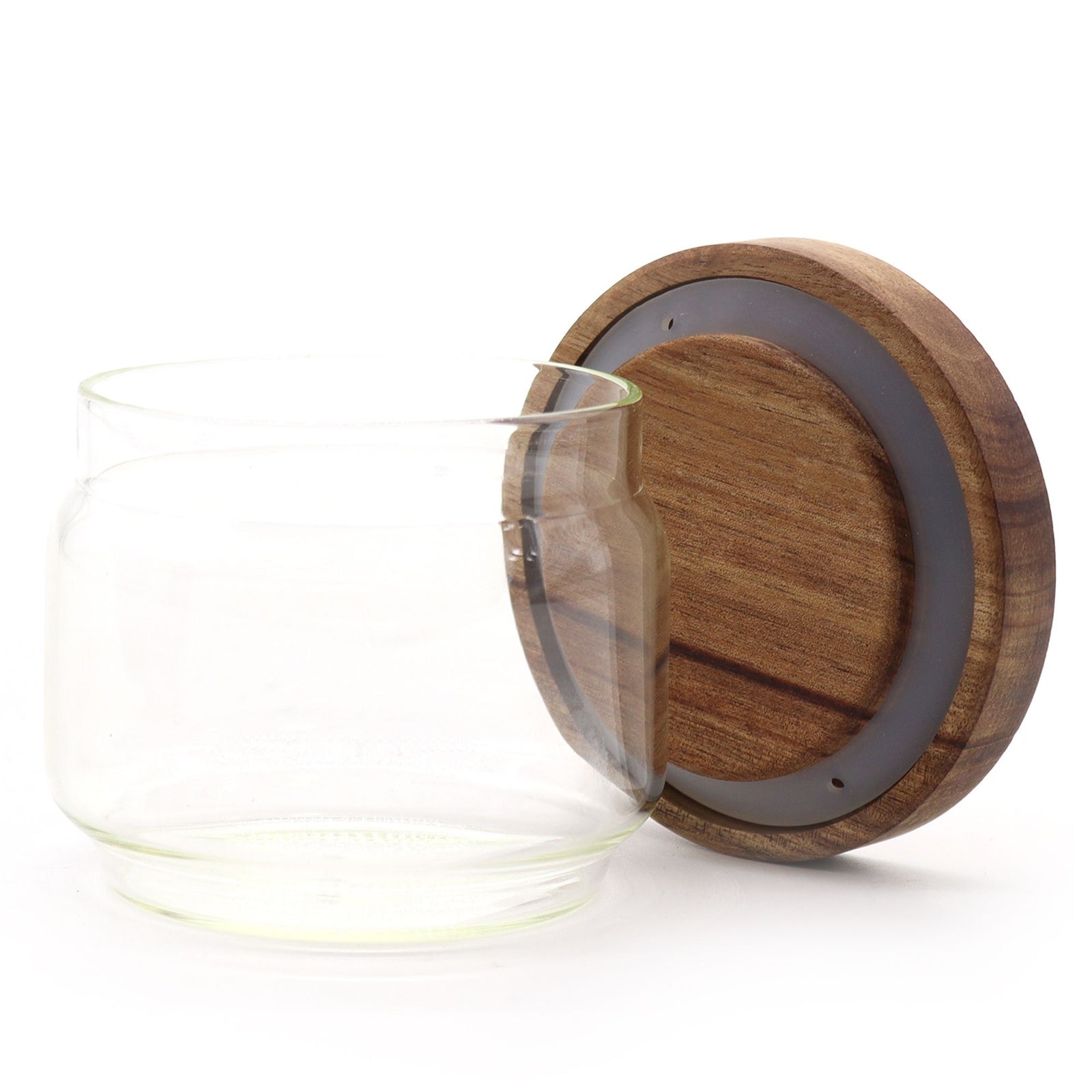 Cottage Bamboo Glass Jar - 7cm product image