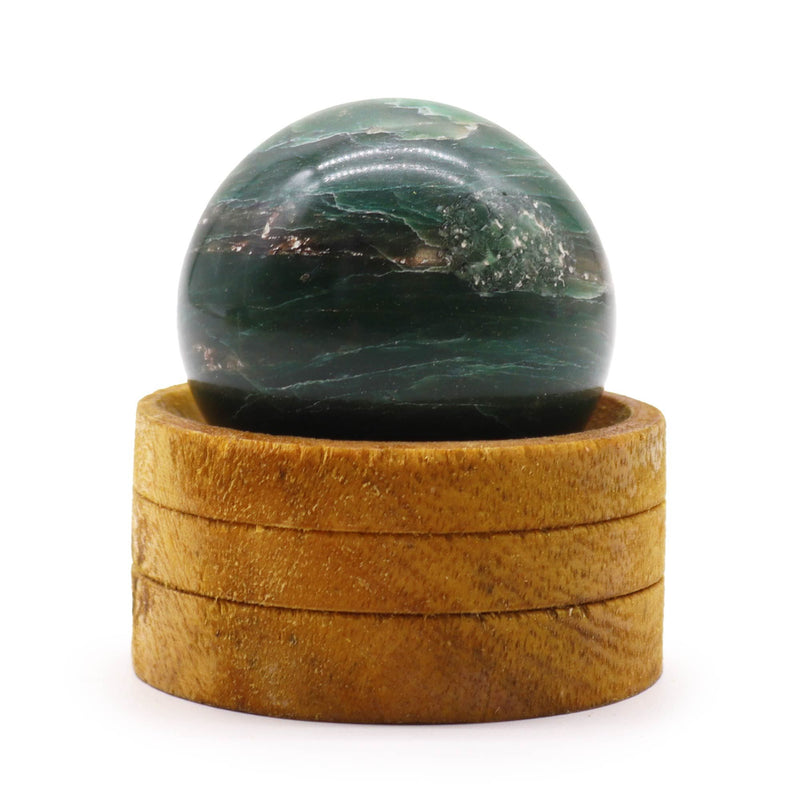 Gemstone Sphere 50mm - Indian Jade with Stand product image