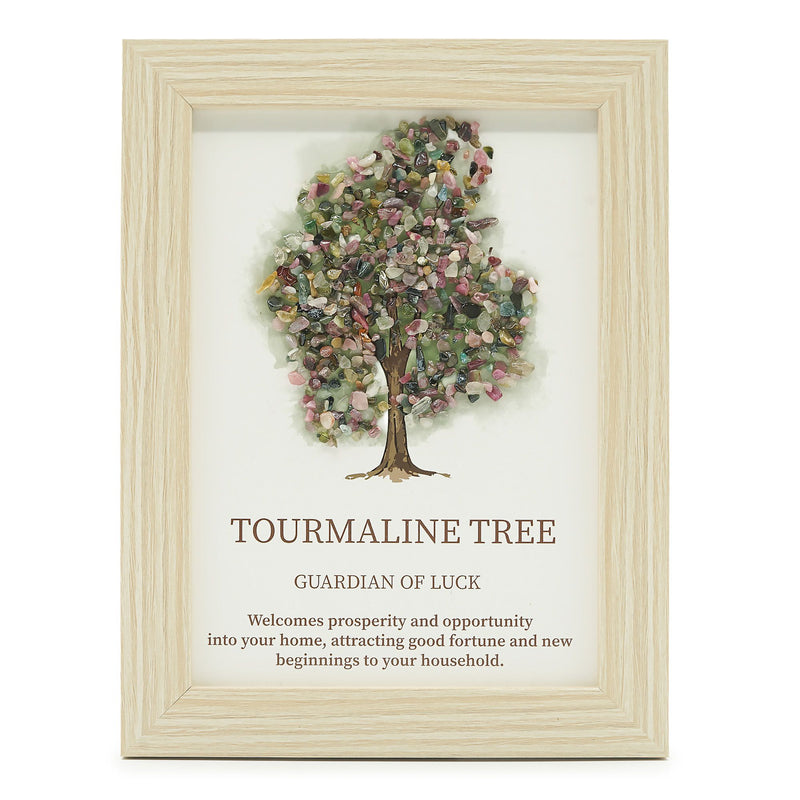 Gemstone Picture - Tree of Life - Toruraline (20x14.7x1cm) product image