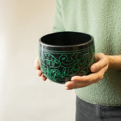 Cauldron Singing Bowl - Magic Mushroom - Green (15cm) product image 5