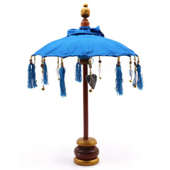 Bali Home Decor Parasol - Cotton - Turquoise- 40cm product image