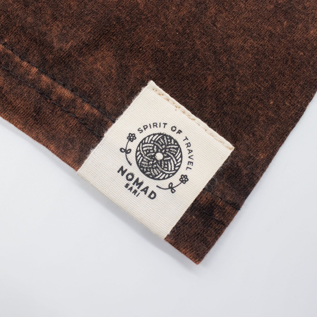 Nomad Sari Stonewashed Cotton T-Shirt - Sun & Zodiac - Brown - Medium product image 5