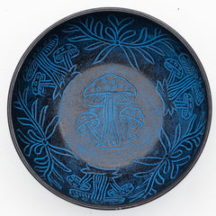 Aluminum Singing Bowl - Magic Mushroom - Blue (20cm) product image 2