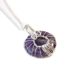 Tree of Life Gemstone Necklace - Amethyst product image 3