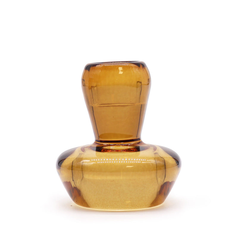 Mushroom Flip Dinner Candle / Tealight Holder - Antique Amber product image